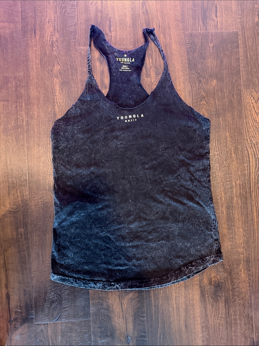 YoungLA Black Velvet Racerback Tank